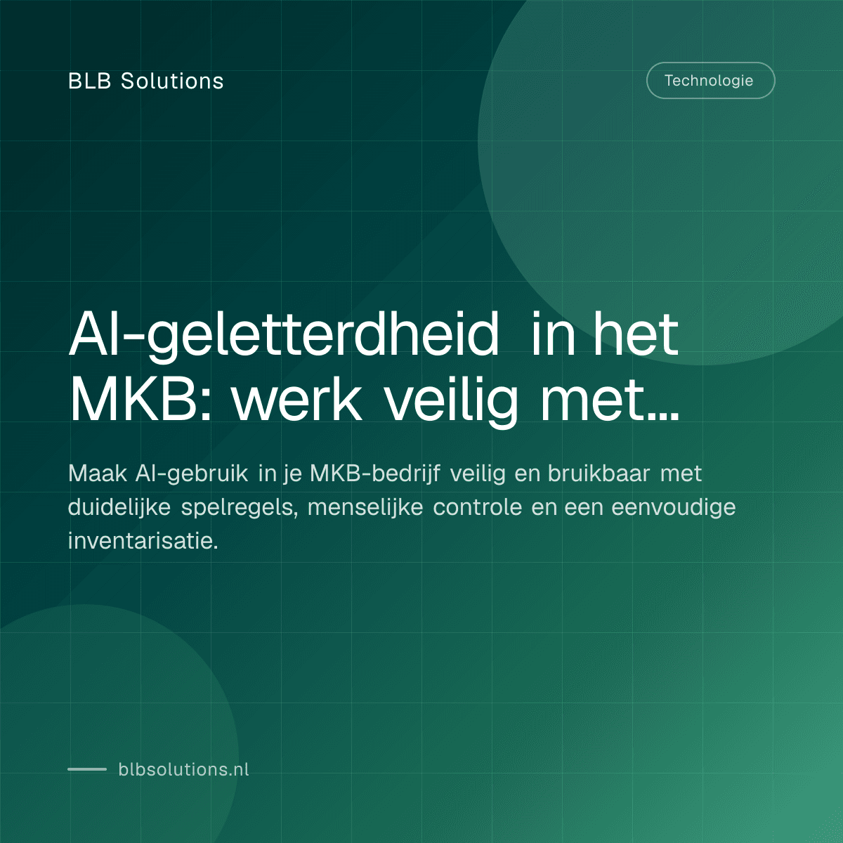 AI-geletterdheid in het MKB: werk veilig met AI