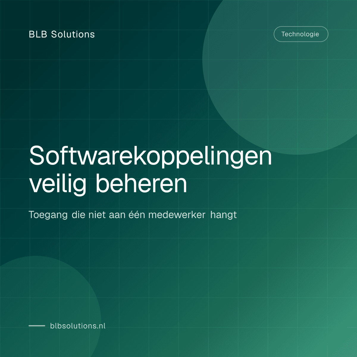 Softwarekoppelingen veilig beheren
