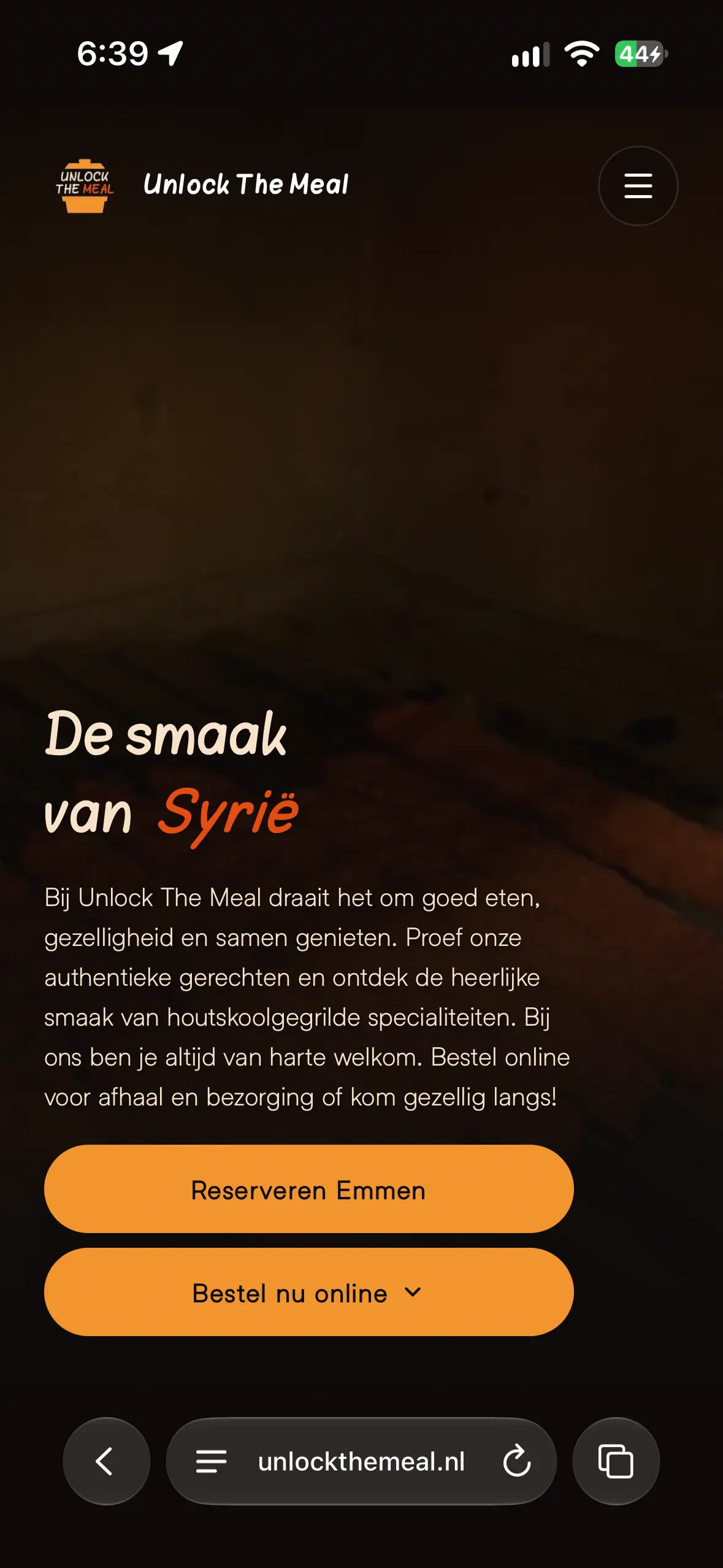 Mobiele screenshot 1 uit de case Unlock the Meal