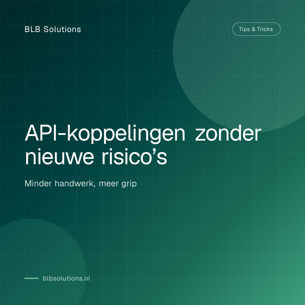 API-koppelingen zonder nieuwe risico’s